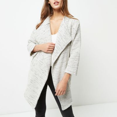 Light grey waterfall jacket